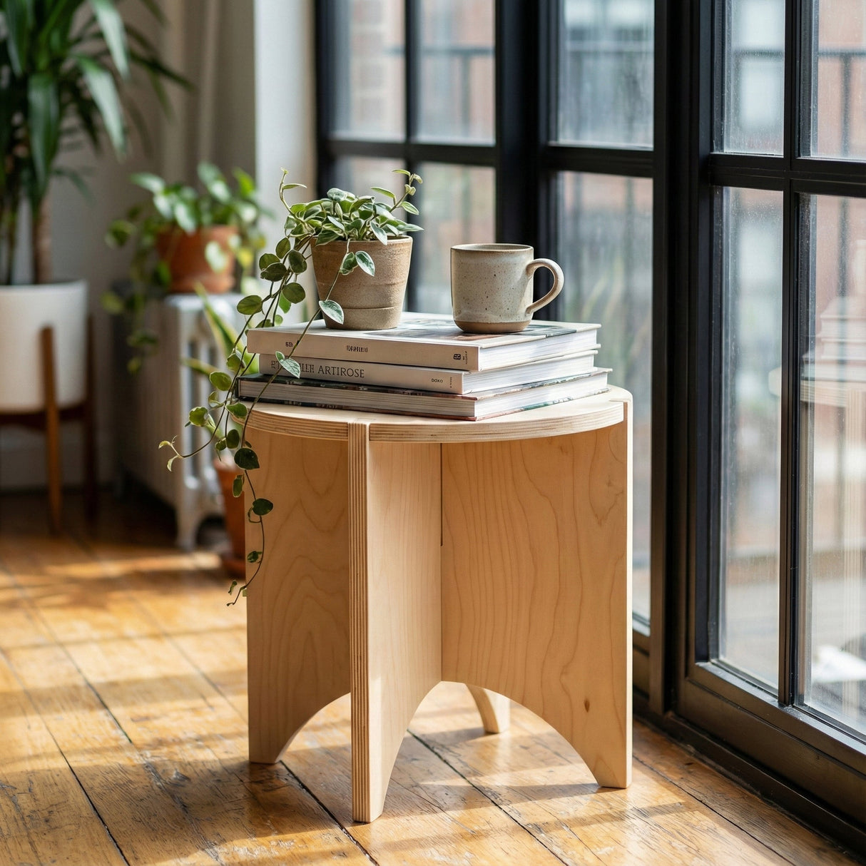 Yoyo Birch End Table