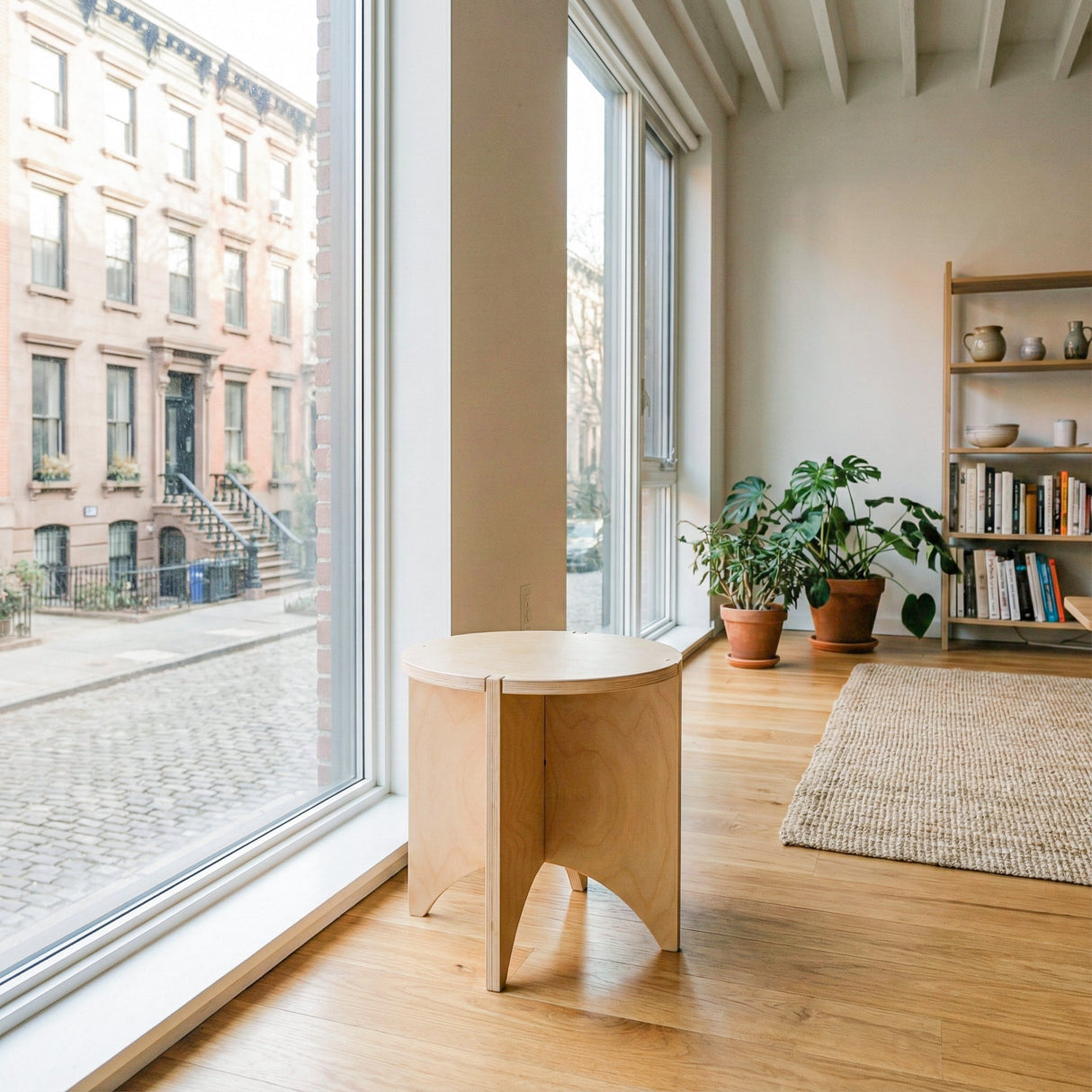 Yoyo Birch End Table