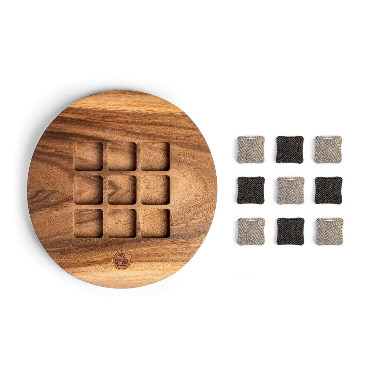 Studio Series Live Edge Acacia Tic Tac Toe