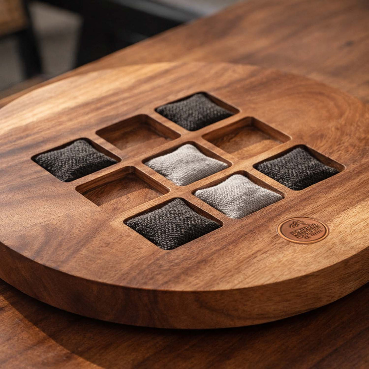 Studio Series Live Edge Acacia Tic Tac Toe