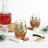 Woodland Stemless Wine Glass Set