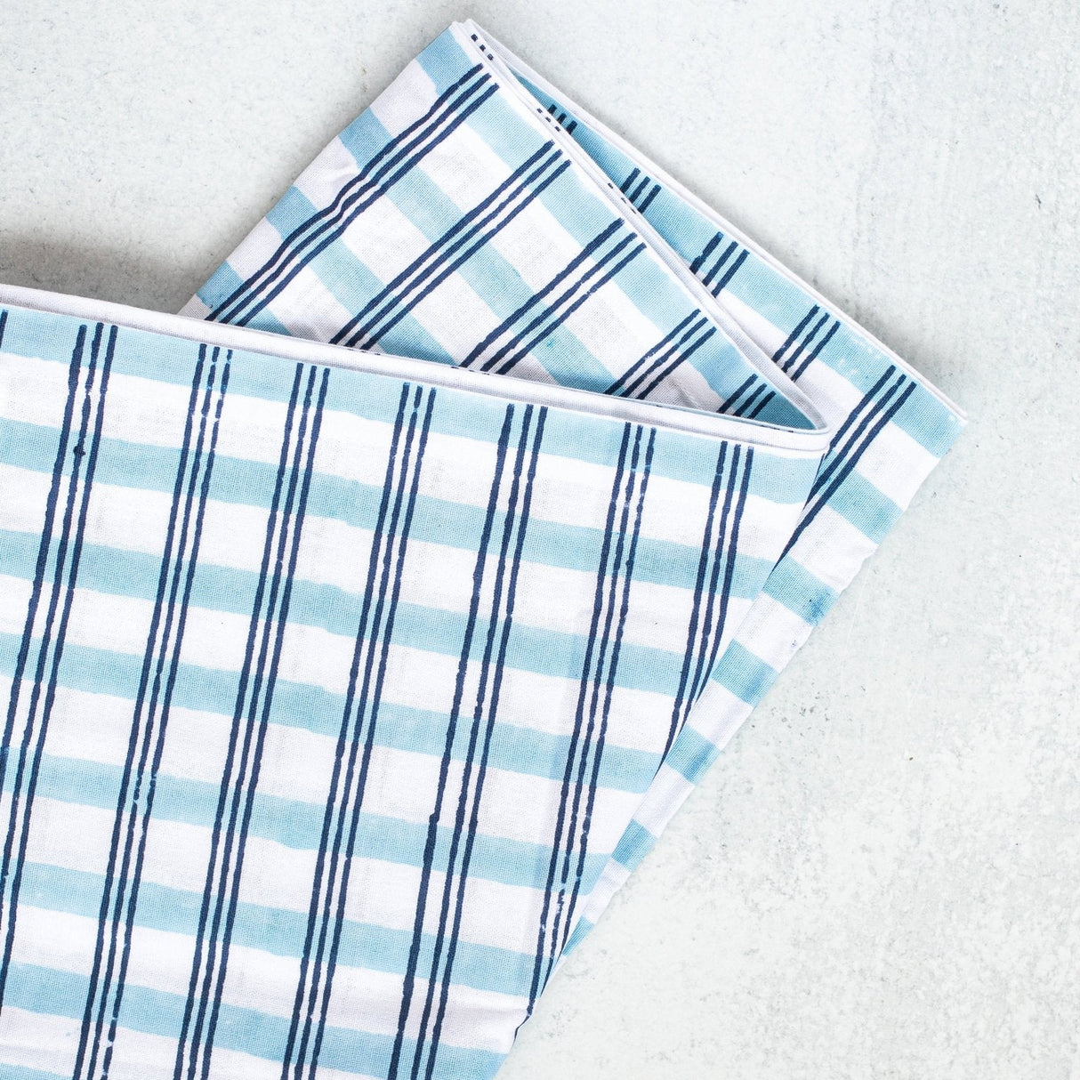 Table Runner - Plaid, Navy & Uniform Blue