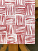 Red Striped Table Runner