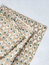 Table Throw (Ivory) - Poinsettia - Midnight, Chai, & Sage