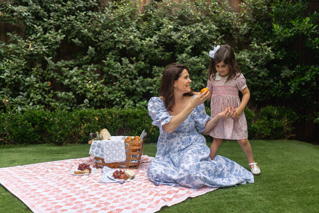 Table Throw - Palmetto, Orange & Melon