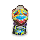 Talavera Skull Lady Planter
