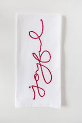 Tea Towel - Joyful, Red