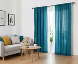 Teal Curtains