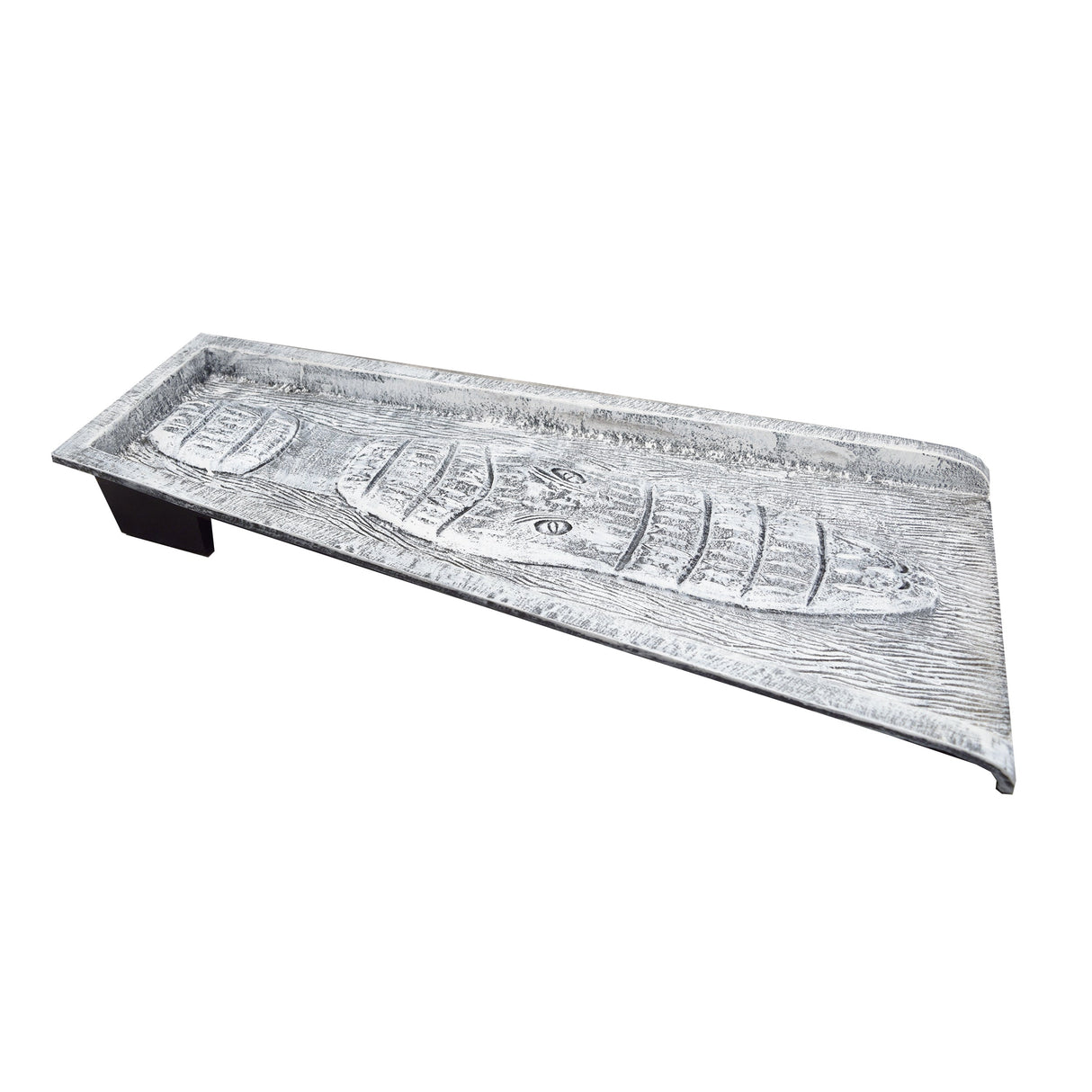 White Alligator 24-in Cast Aluminum Downspout Gutter Splash Block