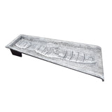 White Alligator 24-in Cast Aluminum Downspout Gutter Splash Block