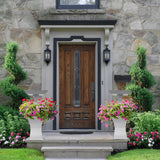 Modern Square Cast Aluminum 40-in Bird Bath and Planter Vase Combo