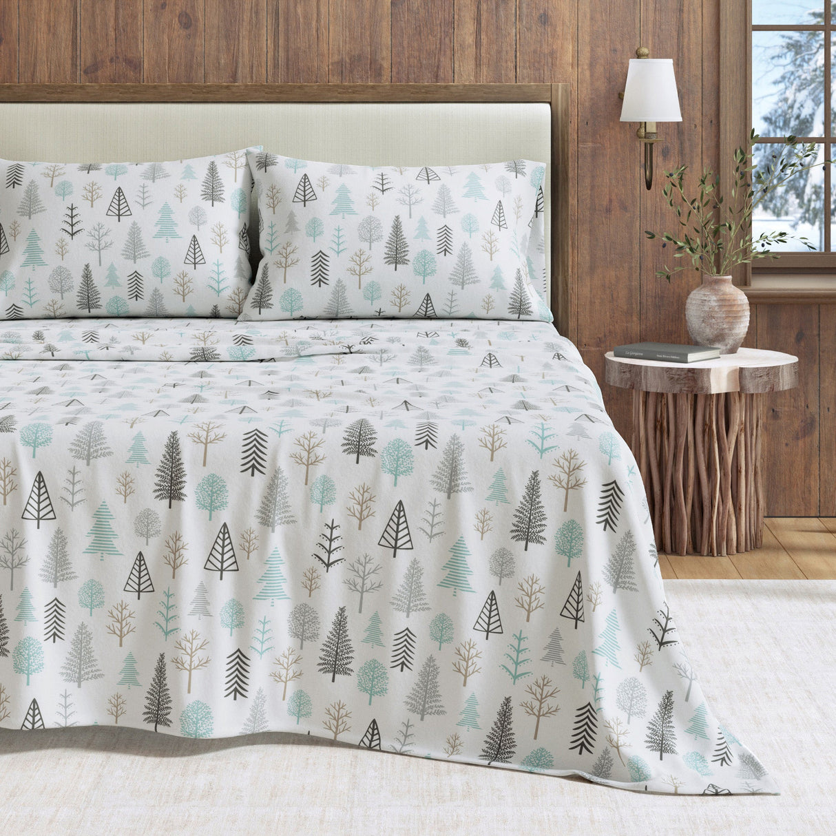 4-Piece Turkish Cotton Flannel Sheet - Lakeview Collection