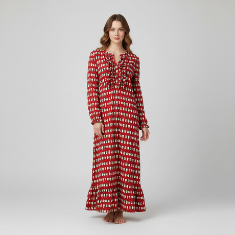 Women's Flannel Long Gown
