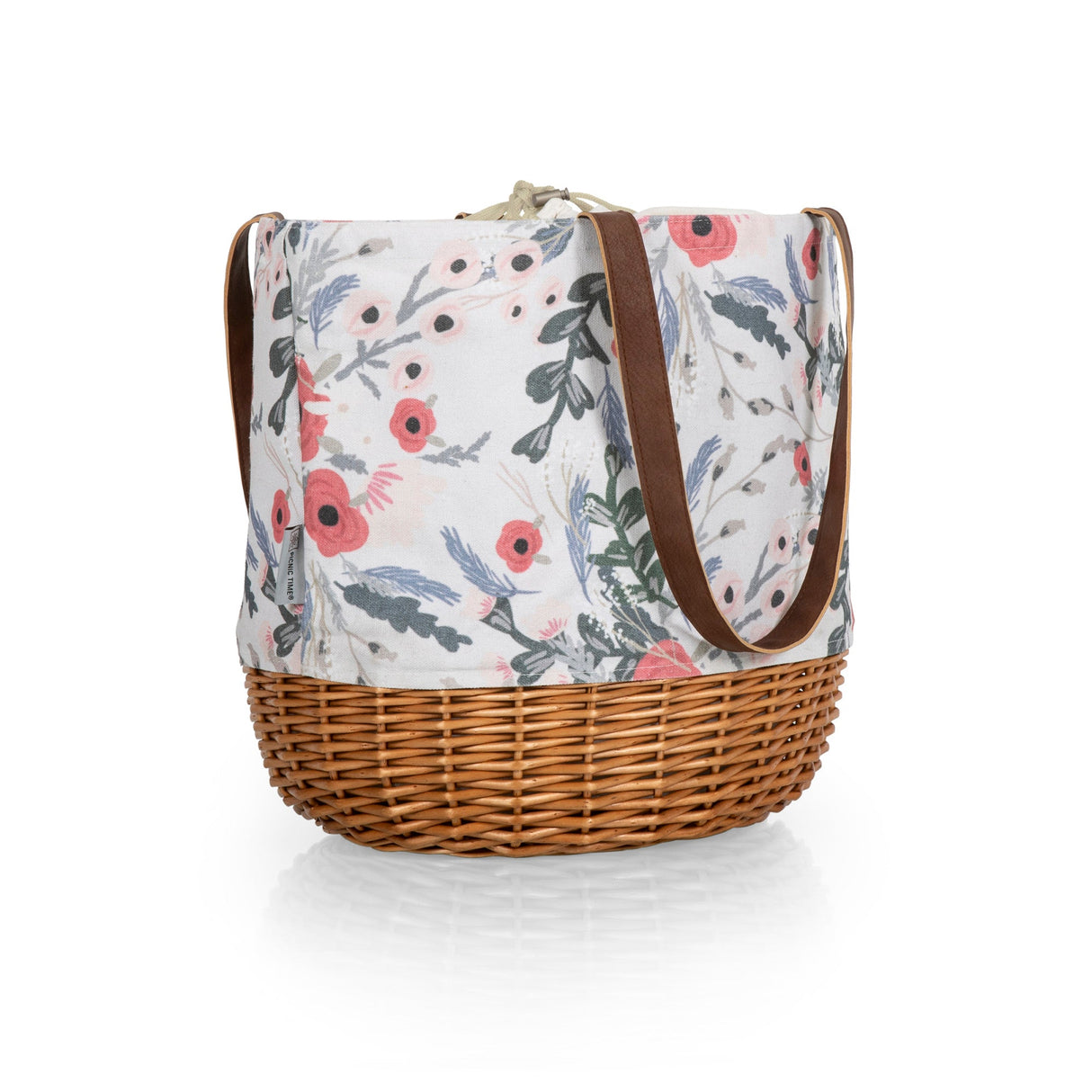 Coronado Canvas and Willow Basket Tote