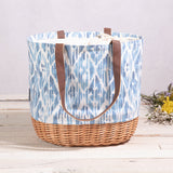 Coronado Canvas and Willow Basket Tote