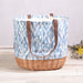 Coronado Canvas and Willow Basket Tote