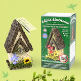 Tall Edible Birdhouse with Dark Roof
