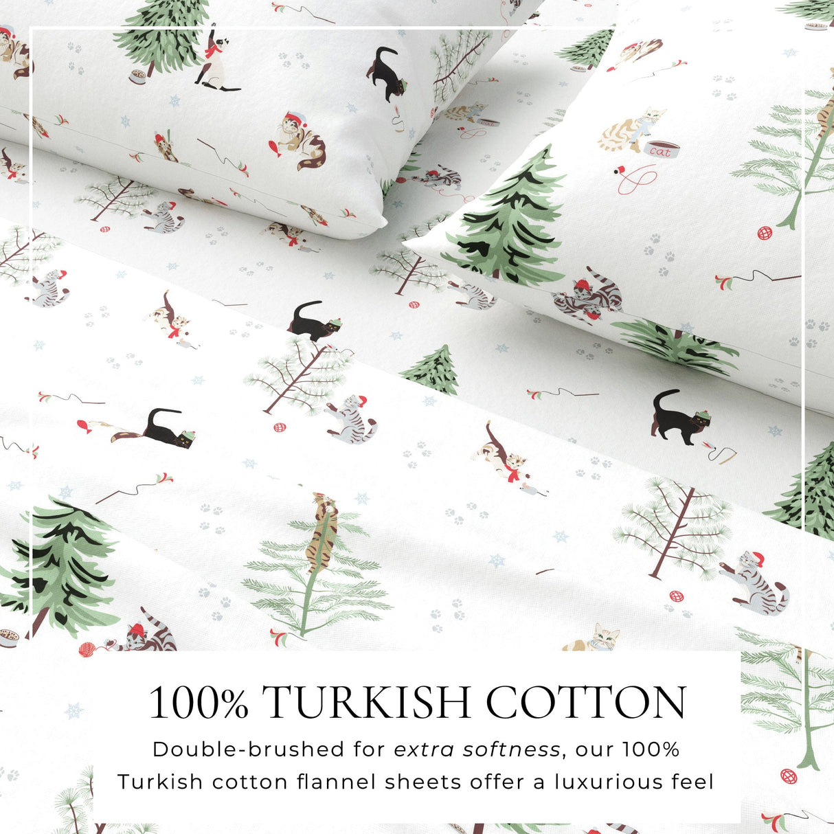 100% Turkish Cotton Flannel Sheet Sets - Boulder Collection