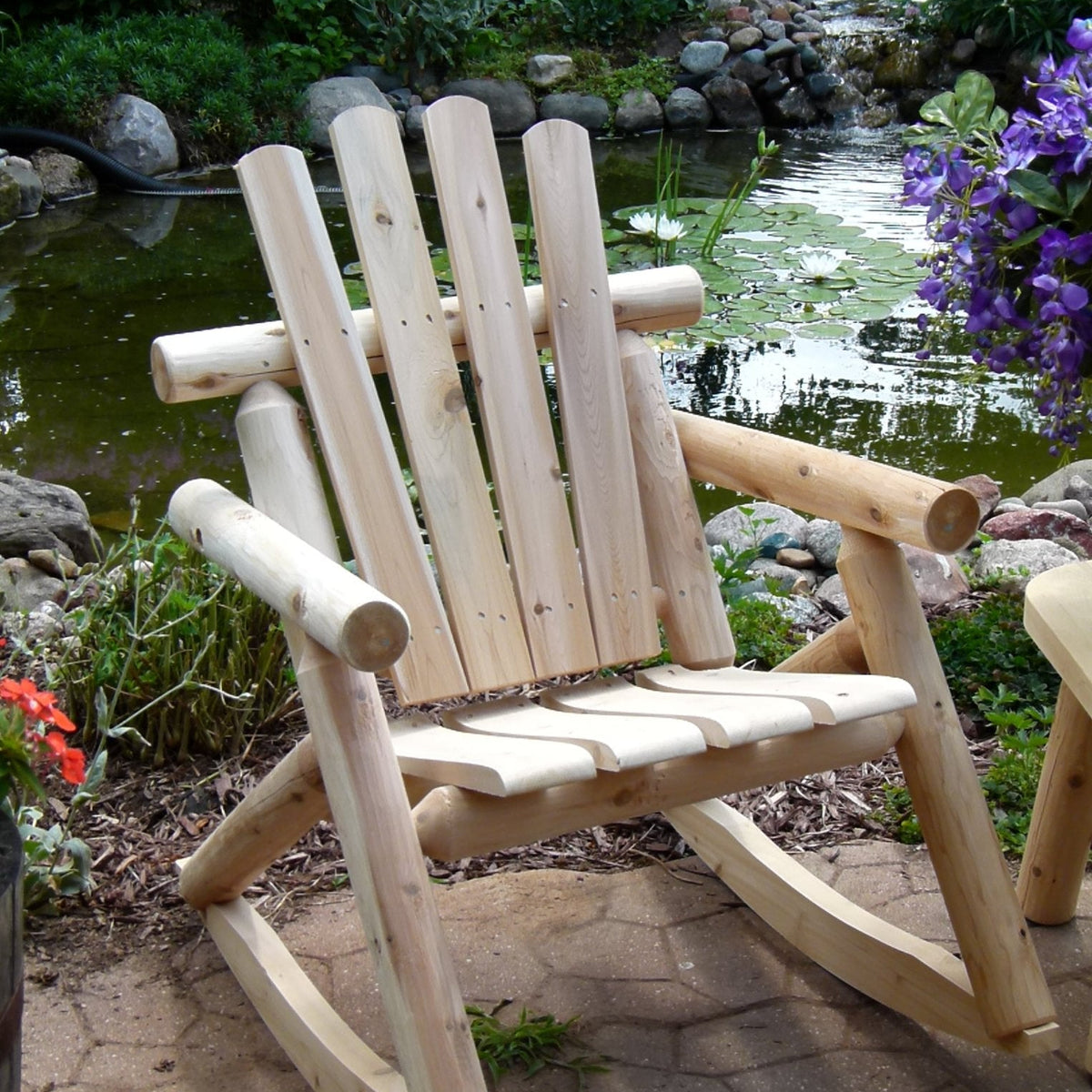 Rustic Outdoor Log Rocking Chair – Plow & Hearth