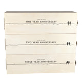 Newlyweds Anniversary Wooden Wine Box