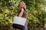 Coronado Canvas and Willow Basket Tote