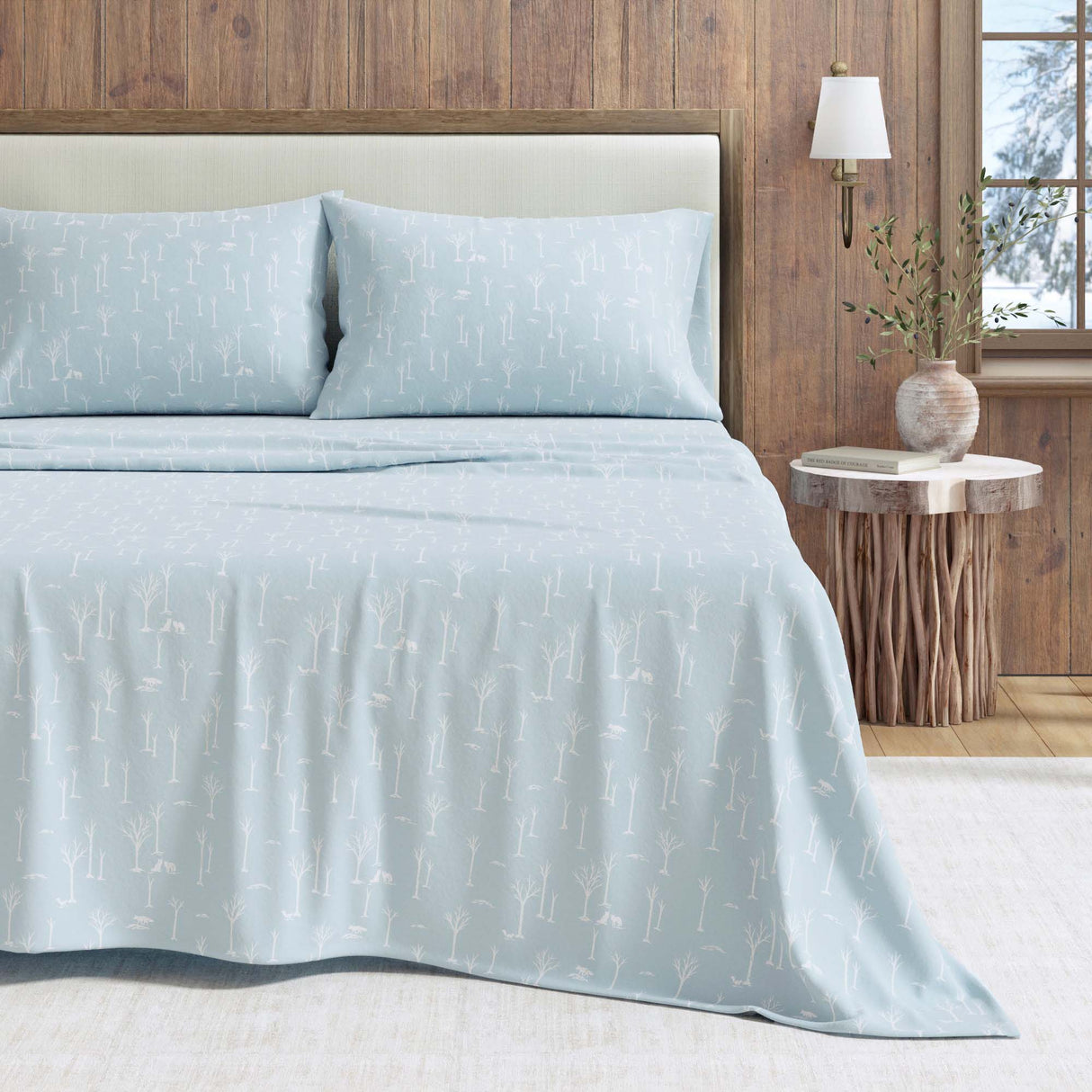 Turkish Cotton Flannel Sheet Set - Elevated Lodge Collection