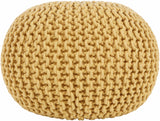 Yablanitsa Orange Knitted Pouf