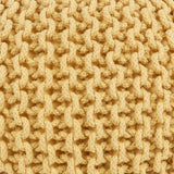 Yablanitsa Orange Knitted Pouf