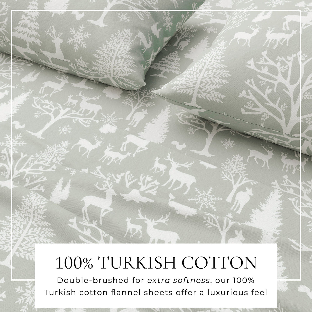 4-Piece Turkish Cotton Flannel Sheet - Lakeview Collection