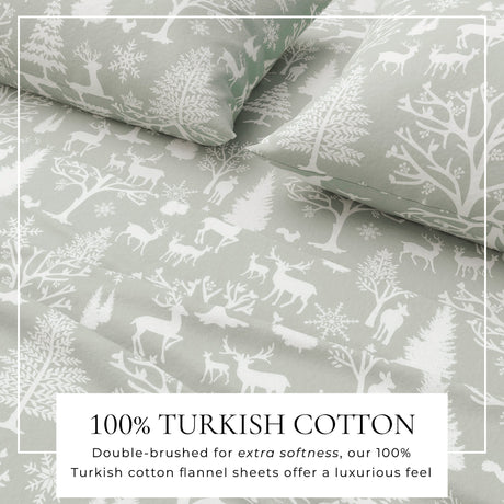 4-Piece Turkish Cotton Flannel Sheet - Lakeview Collection