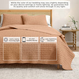 Cotton Honeycomb Waffle Garment Washed Quilt Set