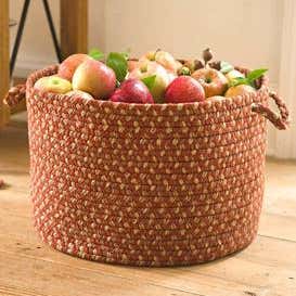 Braided Polypro Roanoke Basket with Handles