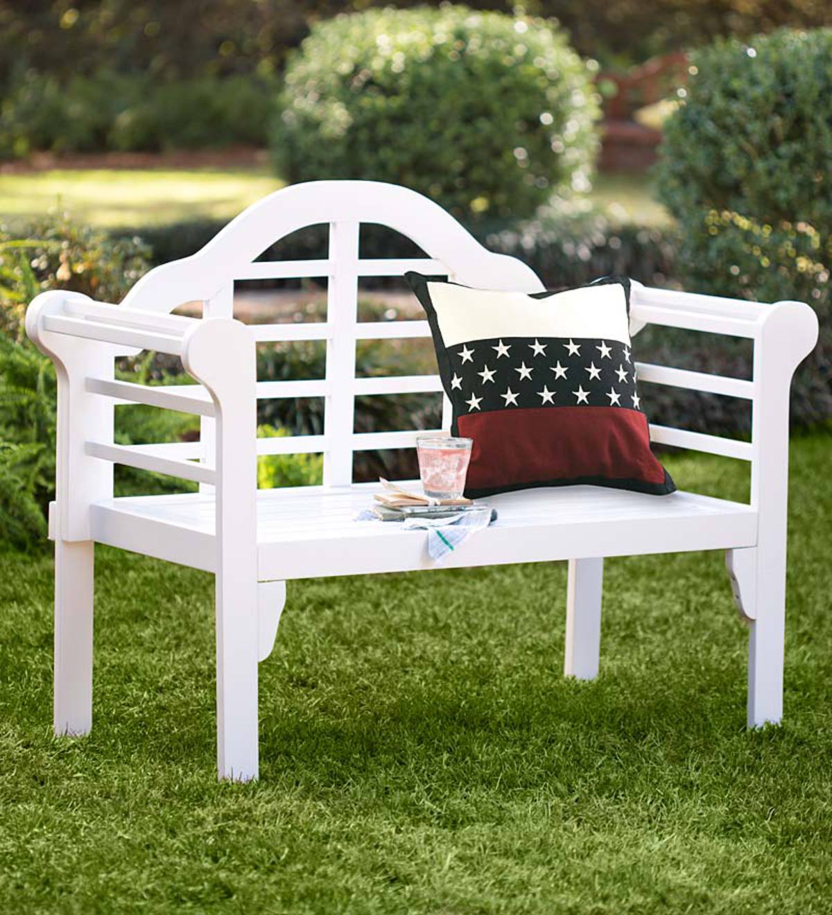 Lutyens Wood Garden Bench With Folding Design