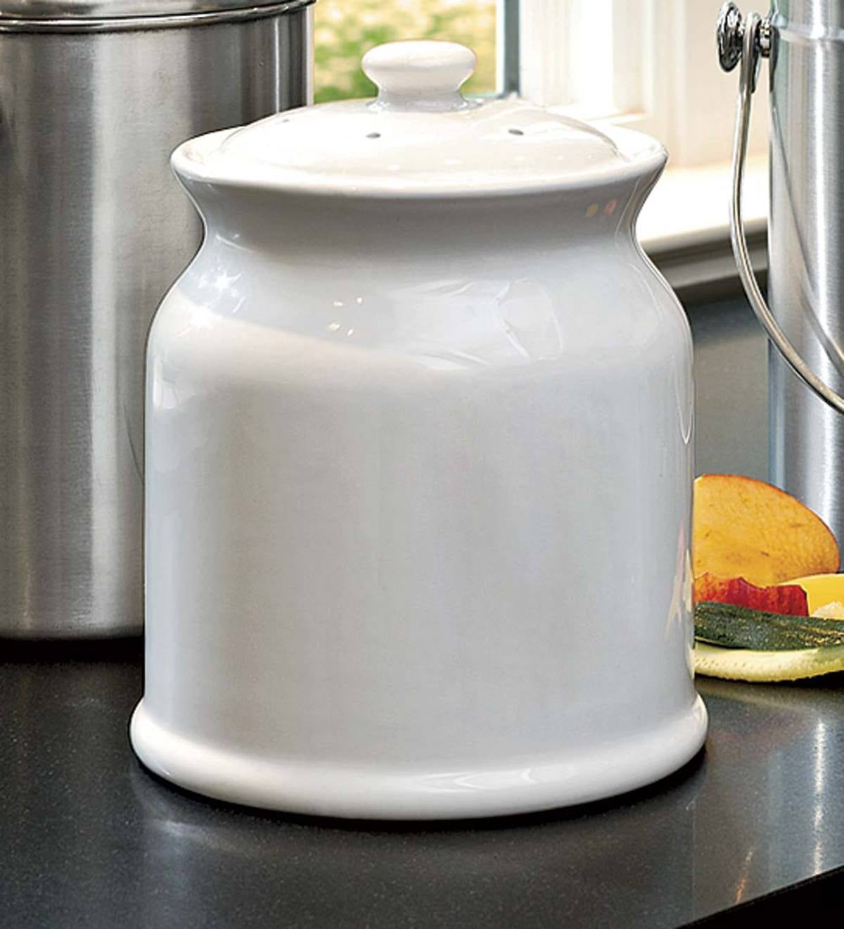 Counter Top Ceramic Compost Crock Kit