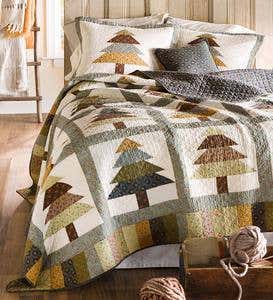 Winter Forest Quilt Bed Set - King