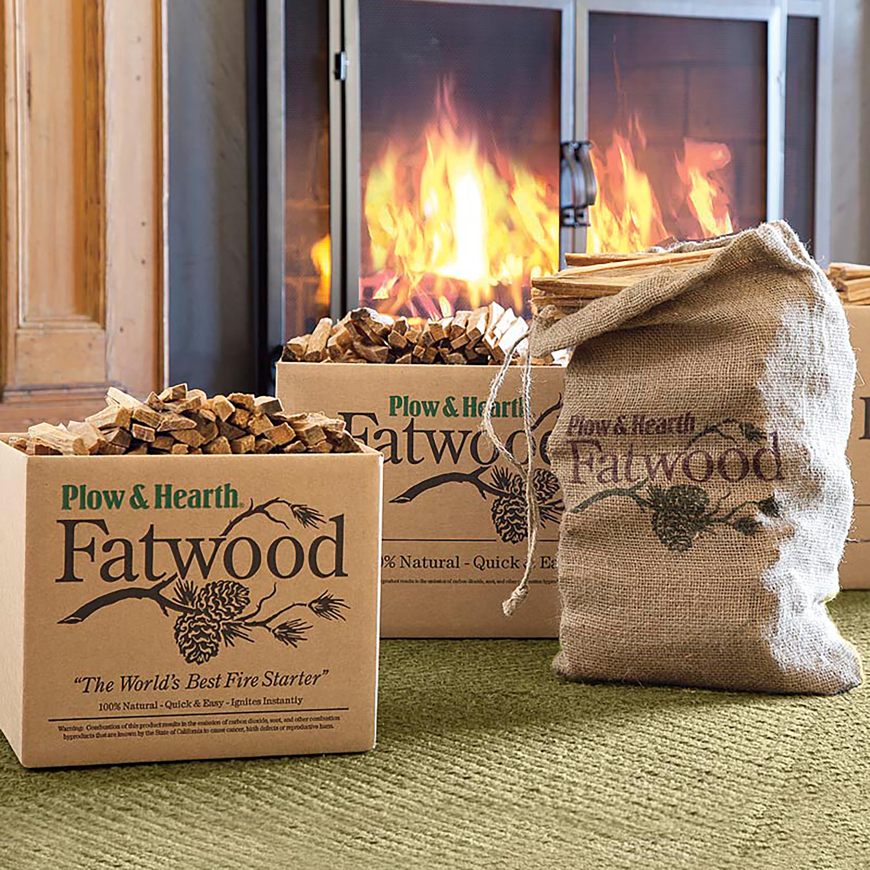 Fatwood Fire Starter Pre Split Kindling Plow And Hearth