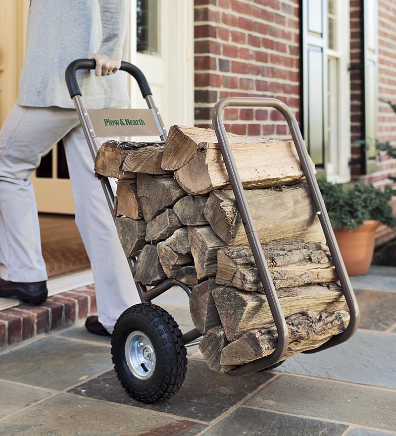 Firewood cart with wheels new arrivals