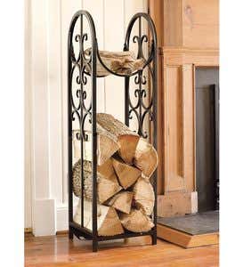 Indoor/Outdoor Montebello Log Rack And Cover