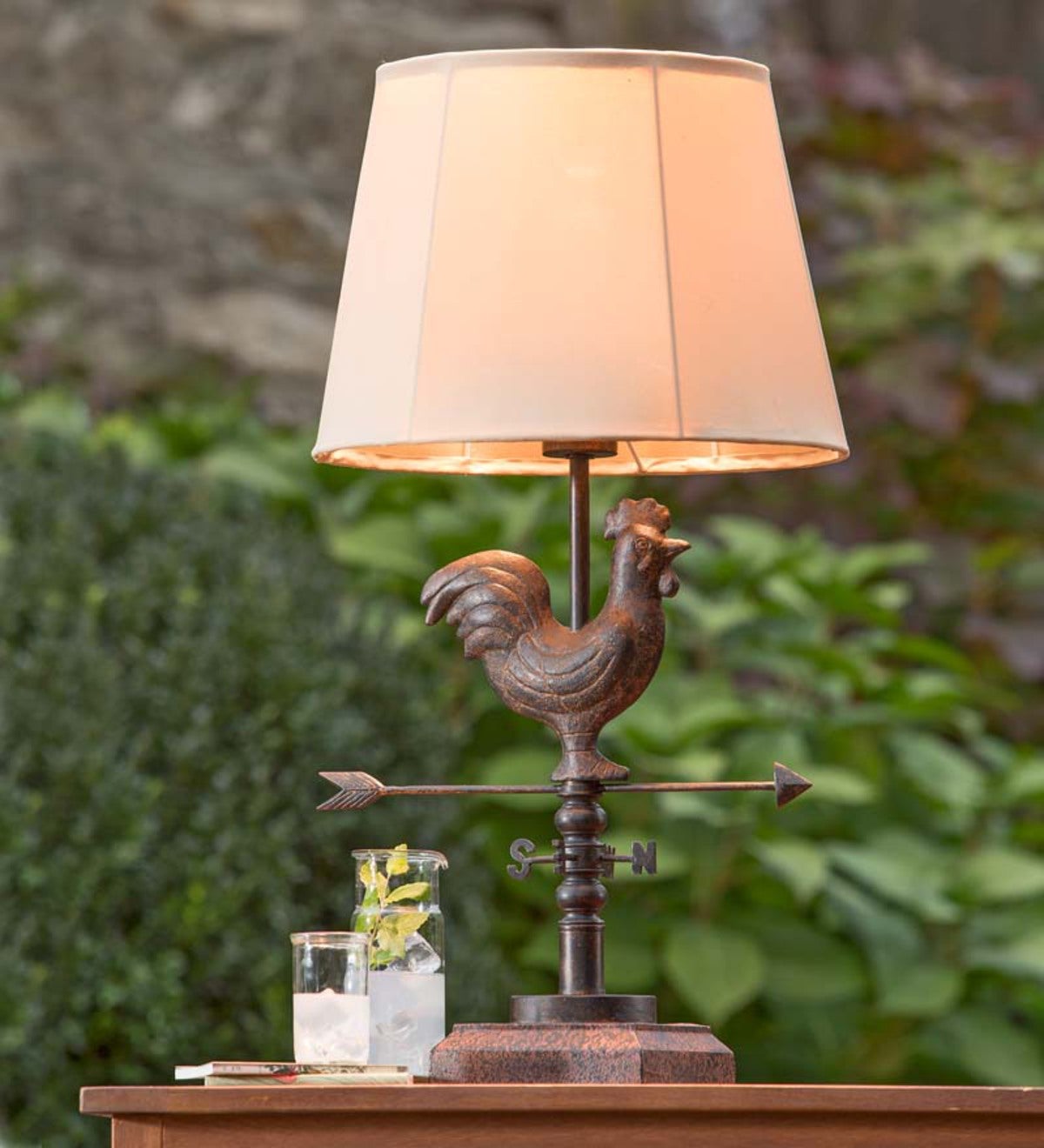 Weather Vane Waterproof Outdoor Lamp