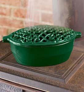 Cast Iron Celtic Knot Wood Stove Steamer