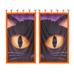 Black Cat Window Shades, Set of 2