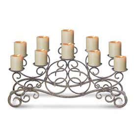 Brighton Fireplace Candelabra - Bronze