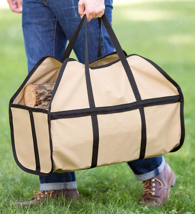 Canvas log online bag