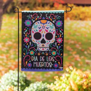 Day of the Dead Lustre Garden Flag