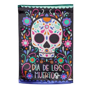 Day of the Dead Lustre Garden Flag