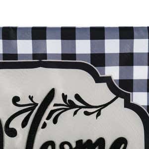 Classic Welcome Home Applique Garden Flag