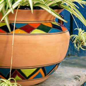 Extra Large Multicolored Talavera Chata Planter