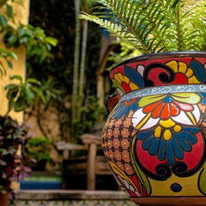 Extra Large Multicolored Talavera Chata Planter