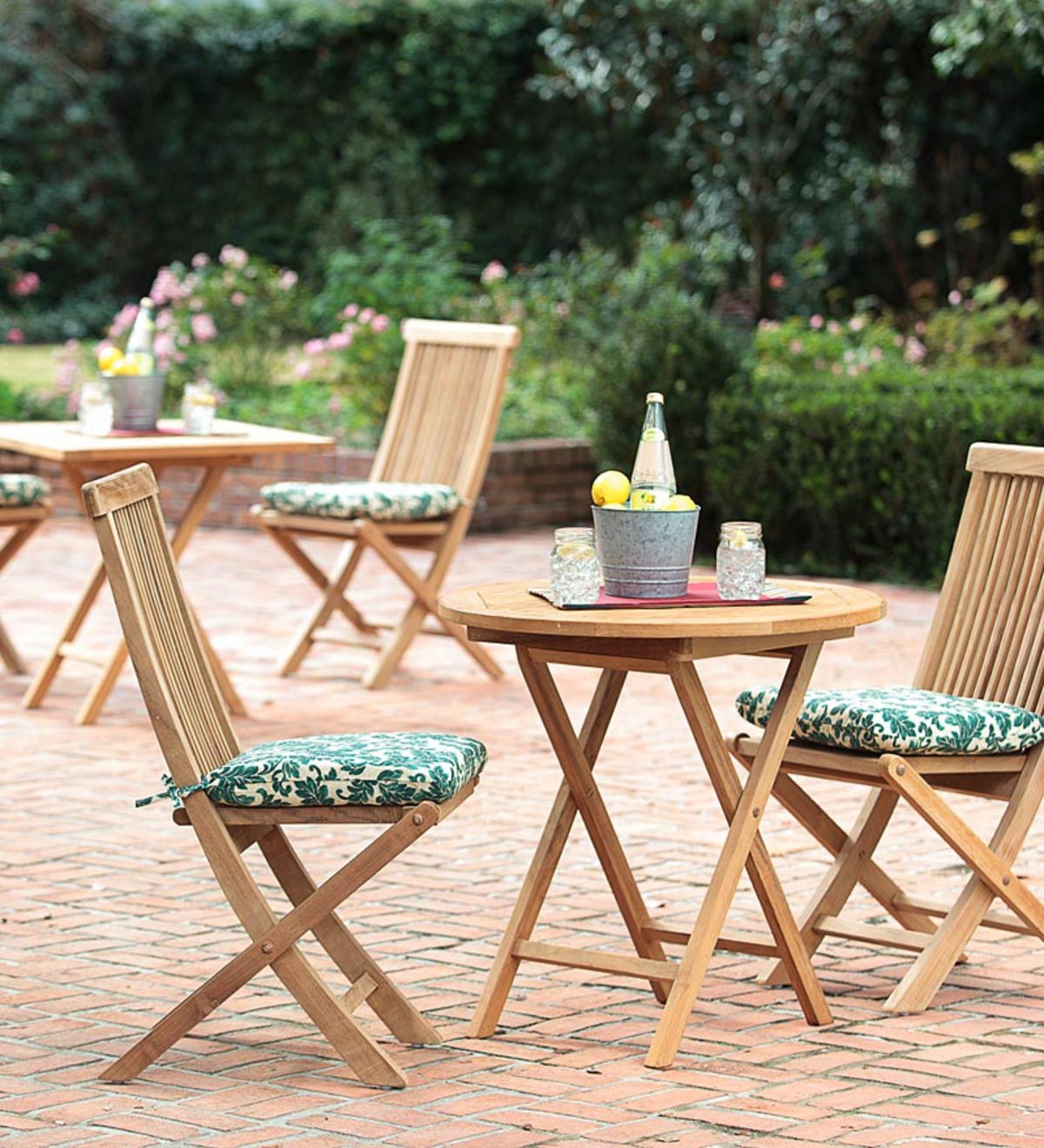 Teak bistro 2024 set outdoor furniture