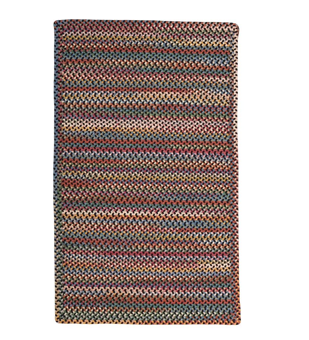 Wollen Rectangular Braided Wool Rug, for Floor, 4 To 6 Mm at best